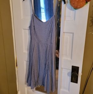 Old Navy Gingham Skater Dress Size Medium